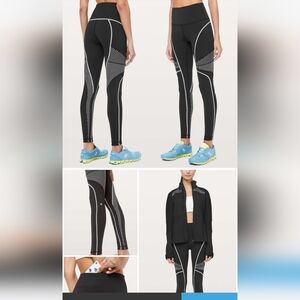 Stylish Black and White Lululemon Leggings